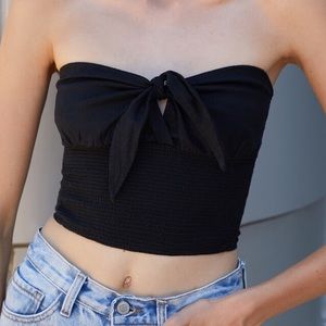 Brandy Melville Black tie tub top